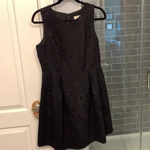 Black fit and flare dress